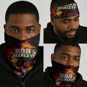 Bob King Of Reggae Rastafari Lion Neck Gaiter You Never Know How Strong You Are DT02