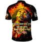 Bob King Of Reggae Rastafari Lion Polo Shirt You Never Know How Strong You Are