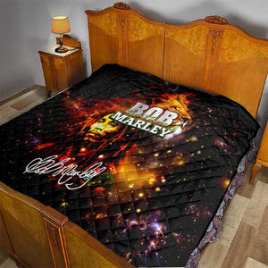 Bob King Of Reggae Rastafari Lion Quilt You Never Know How Strong You Are