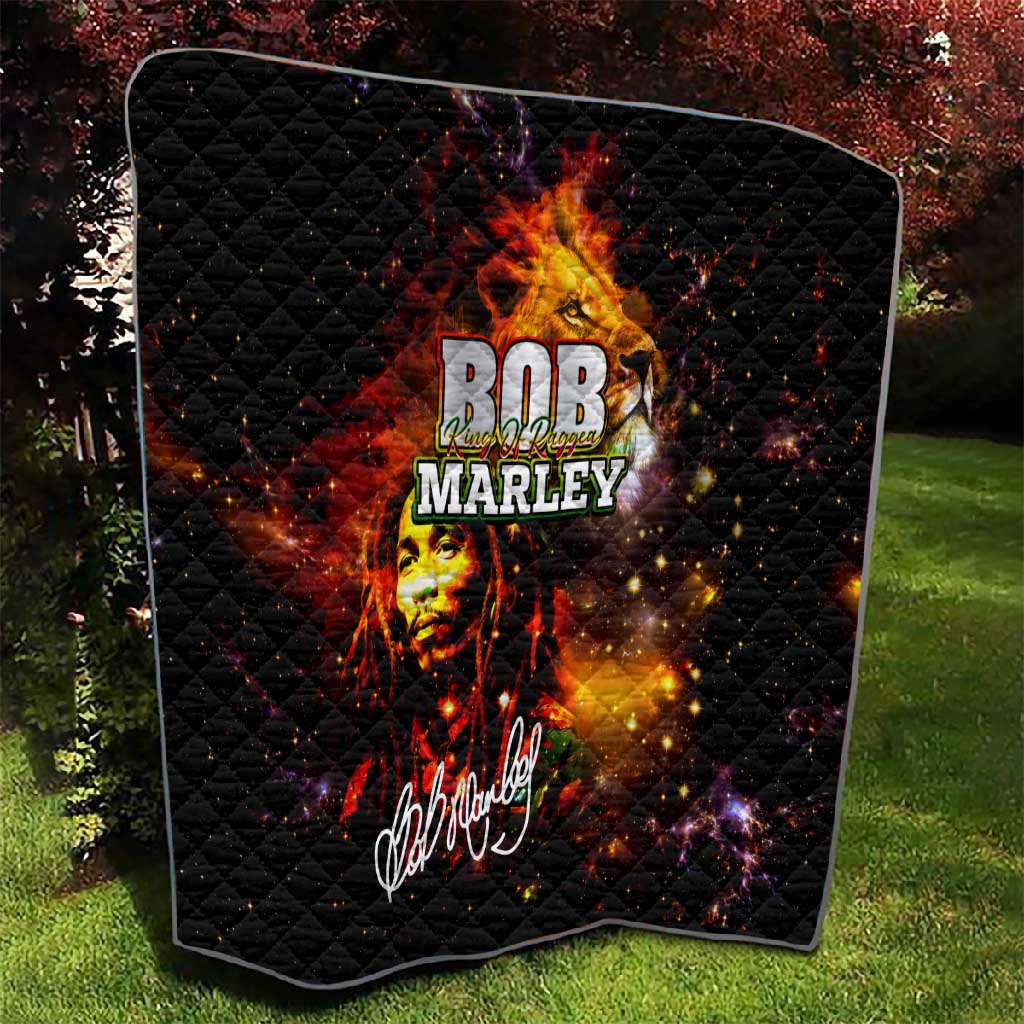 Bob King Of Reggae Rastafari Lion Quilt You Never Know How Strong You Are