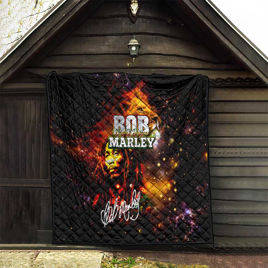 Bob King Of Reggae Rastafari Lion Quilt You Never Know How Strong You Are