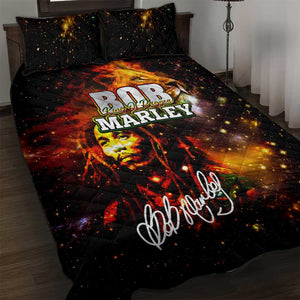 Bob King Of Reggae Rastafari Lion Quilt Bed Set You Never Know How Strong You Are