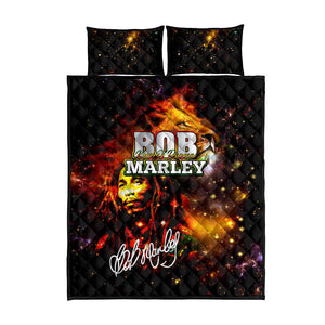 Bob King Of Reggae Rastafari Lion Quilt Bed Set You Never Know How Strong You Are