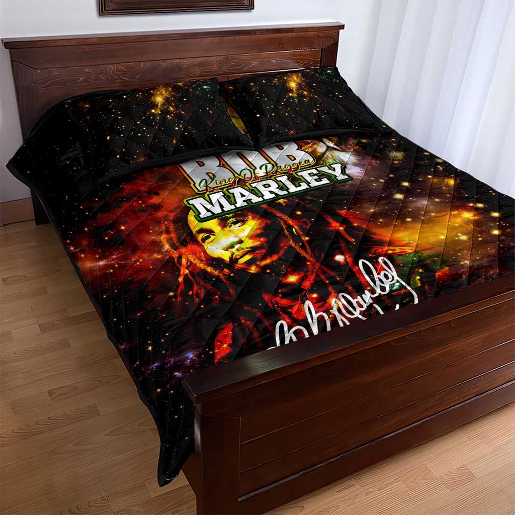 Bob King Of Reggae Rastafari Lion Quilt Bed Set You Never Know How Strong You Are