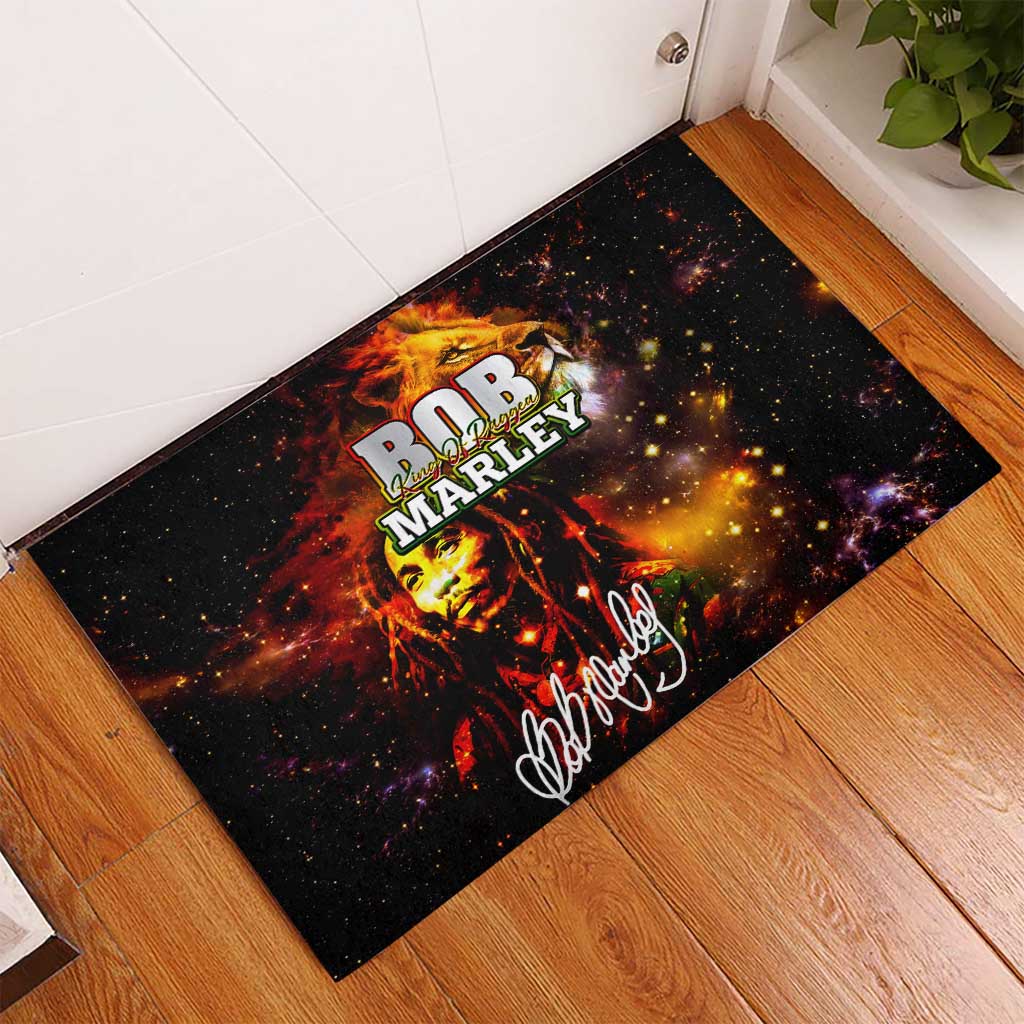 Bob King Of Reggae Rastafari Lion Rubber Doormat You Never Know How Strong You Are