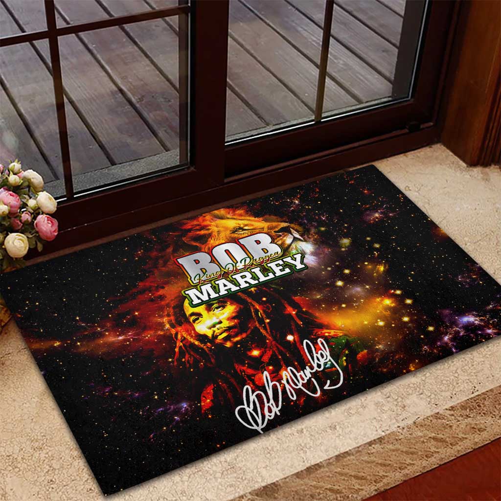 Bob King Of Reggae Rastafari Lion Rubber Doormat You Never Know How Strong You Are