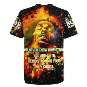 Bob King Of Reggae Rastafari Lion Rugby Jersey You Never Know How Strong You Are