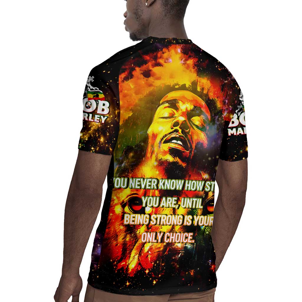 Bob King Of Reggae Rastafari Lion Rugby Jersey You Never Know How Strong You Are