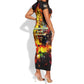 Bob King Of Reggae Rastafari Lion Short Sleeve Bodycon Dress You Never Know How Strong You Are DT02