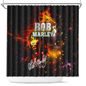Bob King Of Reggae Rastafari Lion Shower Curtain You Never Know How Strong You Are