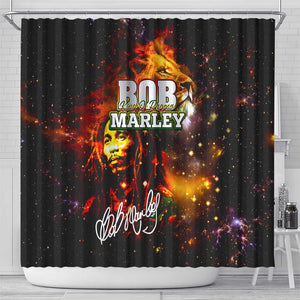 Bob King Of Reggae Rastafari Lion Shower Curtain You Never Know How Strong You Are