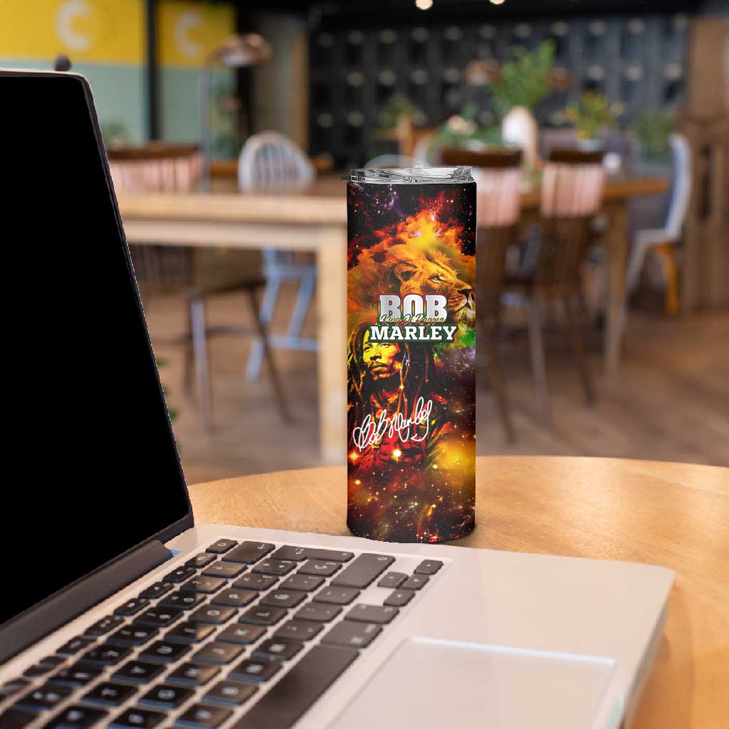 Bob King Of Reggae Rastafari Lion Skinny Tumbler You Never Know How Strong You Are
