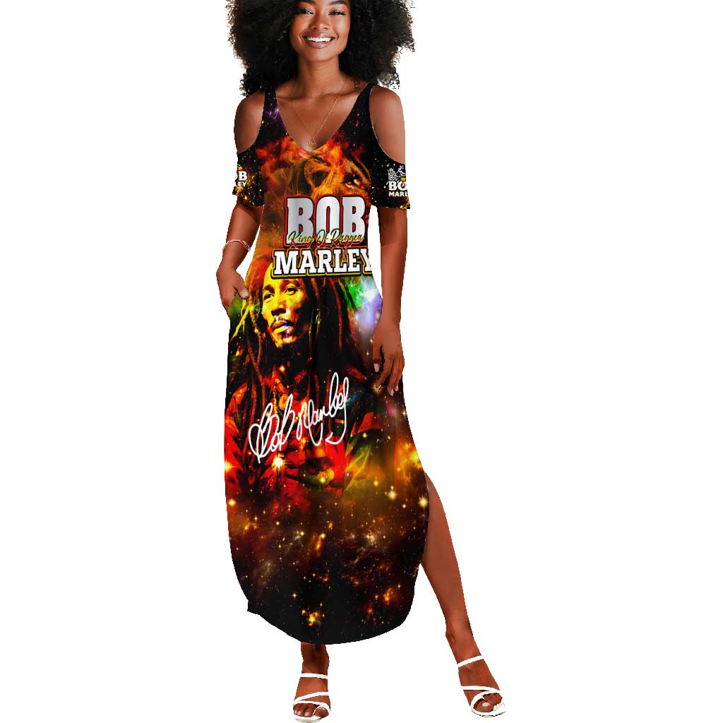 Bob King Of Reggae Rastafari Lion Summer Maxi Dress You Never Know How Strong You Are