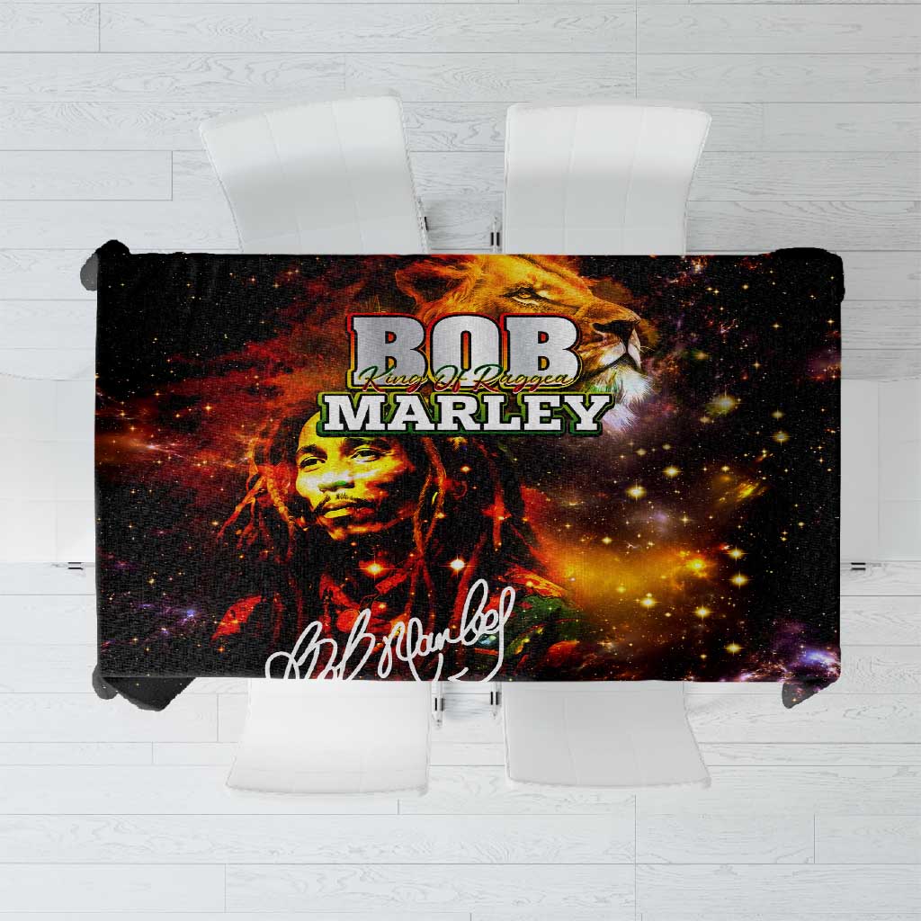Bob King Of Reggae Rastafari Lion Tablecloth You Never Know How Strong You Are