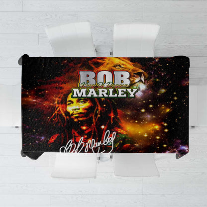 Bob King Of Reggae Rastafari Lion Tablecloth You Never Know How Strong You Are