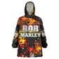 Bob King Of Reggae Rastafari Lion Wearable Blanket Hoodie You Never Know How Strong You Are