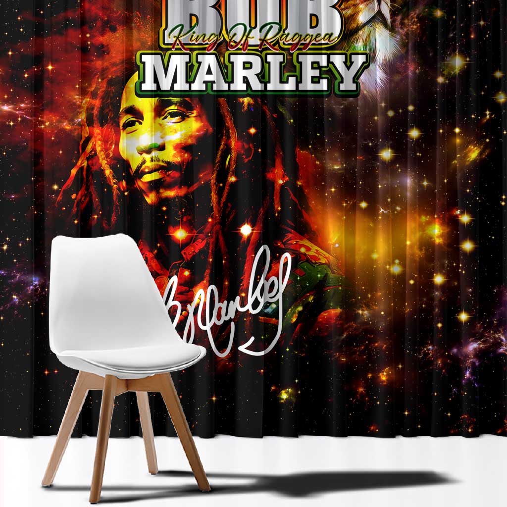 Bob King Of Reggae Rastafari Lion Window Curtain You Never Know How Strong You Are