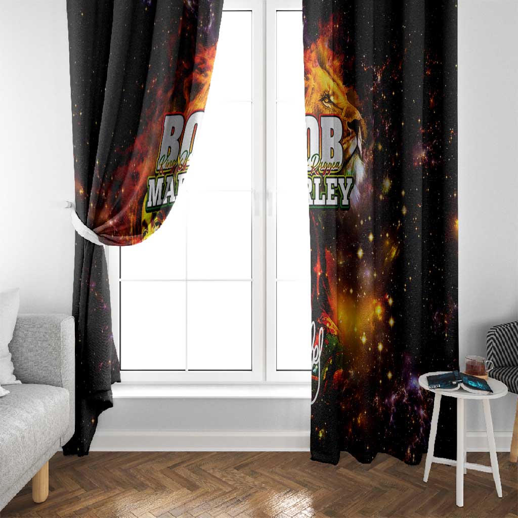 Bob King Of Reggae Rastafari Lion Window Curtain You Never Know How Strong You Are