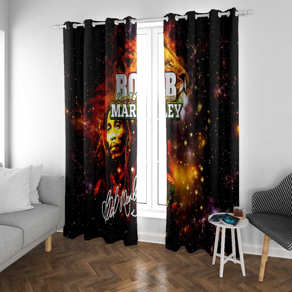 Bob King Of Reggae Rastafari Lion Window Curtain You Never Know How Strong You Are