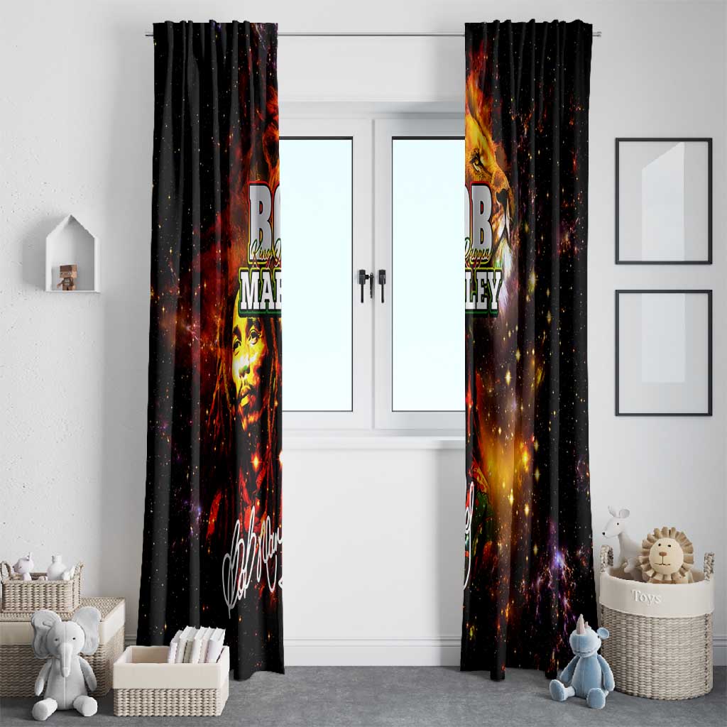 Bob King Of Reggae Rastafari Lion Window Curtain You Never Know How Strong You Are