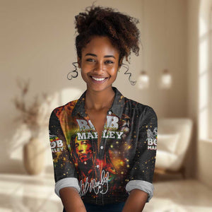 Bob King Of Reggae Rastafari Lion Women Casual Shirt You Never Know How Strong You Are