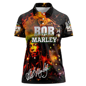Bob King Of Reggae Rastafari Lion Women Polo Shirt You Never Know How Strong You Are