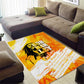 Legend Bob Reggae Afro Area Rug One Love One Heart Tropical Leaf
