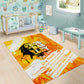 Legend Bob Reggae Afro Area Rug One Love One Heart Tropical Leaf