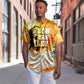 Legend Bob Reggae Afro Baseball Jersey One Love One Heart Tropical Leaf