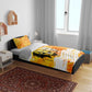 Legend Bob Reggae Afro Bedding Set One Love One Heart Tropical Leaf