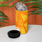 Legend Bob Reggae Afro 4 in 1 Can Cooler Tumbler One Love One Heart Tropical Leaf