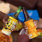 Legend Bob Reggae Afro 4 in 1 Can Cooler Tumbler One Love One Heart Tropical Leaf