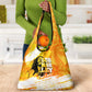 Legend Bob Reggae Afro Grocery Bag One Love One Heart Tropical Leaf
