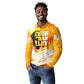 Legend Bob Reggae Afro Long Sleeve Polo Shirt One Love One Heart Tropical Leaf