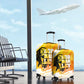 Legend Bob Reggae Afro Luggage Cover One Love One Heart Tropical Leaf