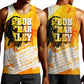 Legend Bob Reggae Afro Men Tank Top One Love One Heart Tropical Leaf