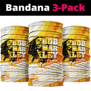 Legend Bob Reggae Afro Neck Gaiter One Love One Heart Tropical Leaf DT02