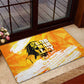 Legend Bob Reggae Afro Rubber Doormat One Love One Heart Tropical Leaf