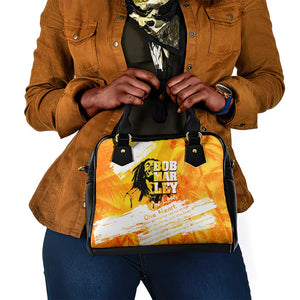 Legend Bob Reggae Afro Shoulder Handbag One Love One Heart Tropical Leaf