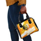 Legend Bob Reggae Afro Shoulder Handbag One Love One Heart Tropical Leaf