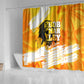 Legend Bob Reggae Afro Shower Curtain One Love One Heart Tropical Leaf