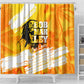 Legend Bob Reggae Afro Shower Curtain One Love One Heart Tropical Leaf