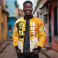 Legend Bob Reggae Afro Sleeve Zip Bomber Jacket One Love One Heart Tropical Leaf