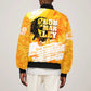 Legend Bob Reggae Afro Sleeve Zip Bomber Jacket One Love One Heart Tropical Leaf