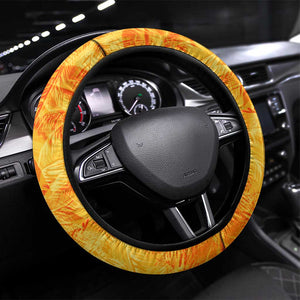 Legend Bob Reggae Afro Steering Wheel Cover One Love One Heart Tropical Leaf