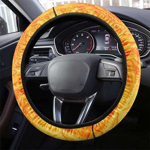 Legend Bob Reggae Afro Steering Wheel Cover One Love One Heart Tropical Leaf
