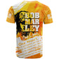 Legend Bob Reggae Afro T shirt One Love One Heart Tropical Leaf