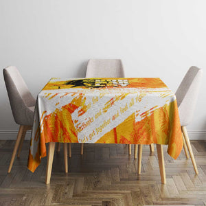Legend Bob Reggae Afro Tablecloth One Love One Heart Tropical Leaf