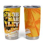 Legend Bob Reggae Afro Tumbler Cup One Love One Heart Tropical Leaf