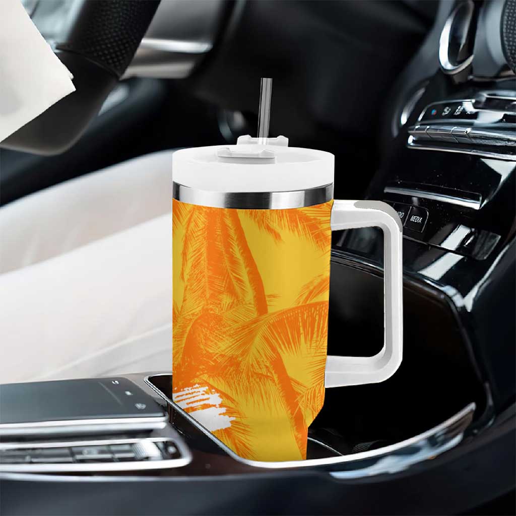 Legend Bob Reggae Afro Tumbler With Handle One Love One Heart Tropical Leaf